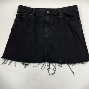 Divided by H & M black denim skirt size 8